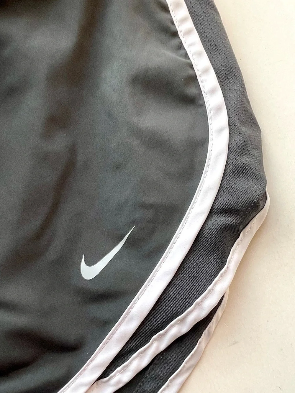 Nike Tempo Women's Dri-Fit Running Shorts Dark Gray with White Trim-S